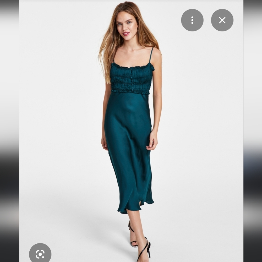 Astr Teal Midi Dress